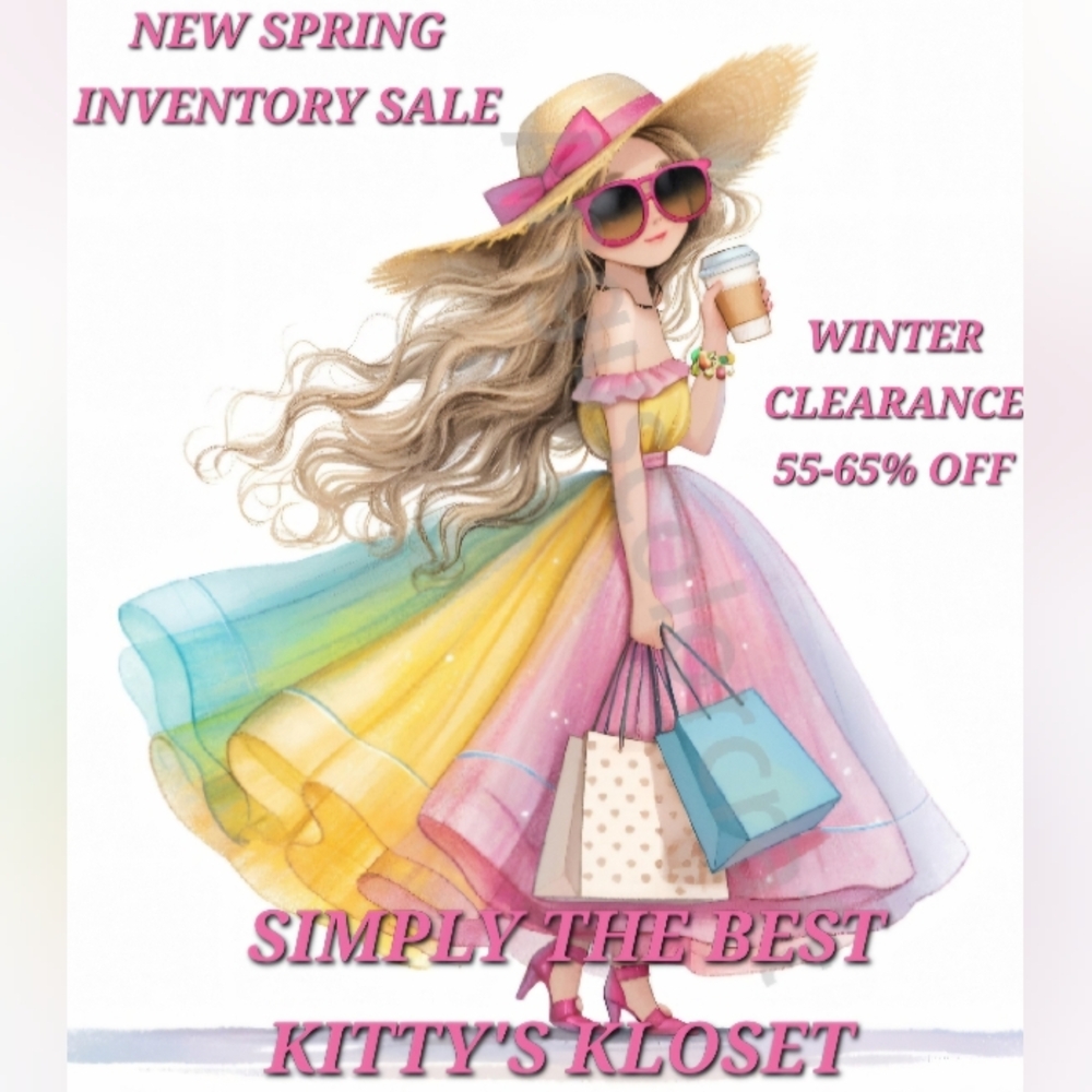 8:00PM EDT HELLO SPRING SAL ALL FRESH NEW INVENTORY WINTER ITEMS MUST GO